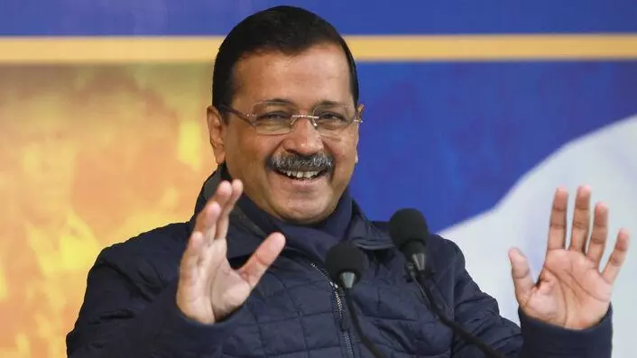 Arvind Kejriwal addressing press conference