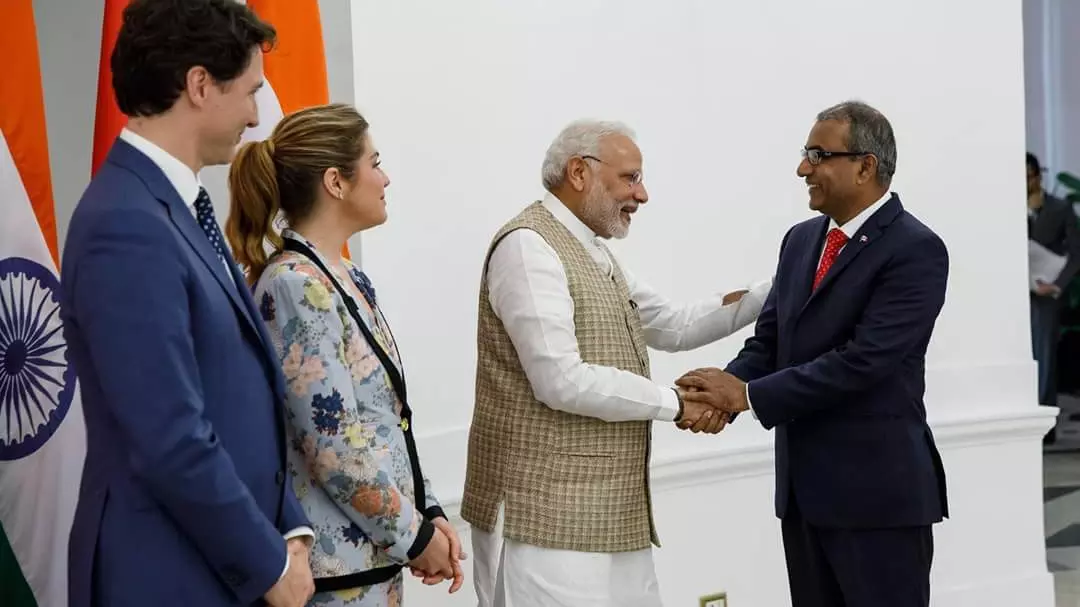 Chandra Arya MP in Canada PM race