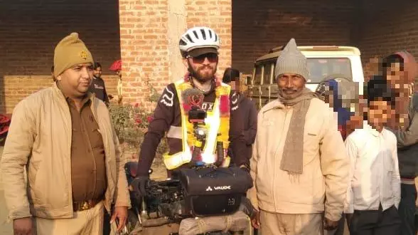 French cyclists on way to Nepal stranded in UP, courtesy Google Maps French cyclists on way to Nepal stranded in UP, courtesy Google Maps