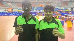 Preyesh Suresh Raj (left) and PB Abhinandh, Table Tennis