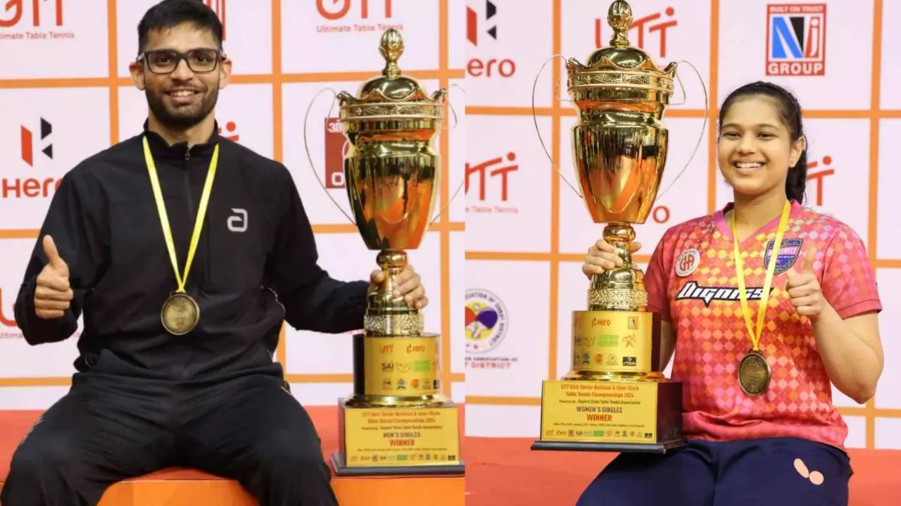 Table Tennis, Manush Shah, Diya Chitale Table Tennis, Manush Shah, Diya Chitale