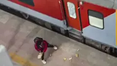 Stones thrown at train