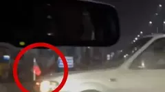 Car with a DMK flag