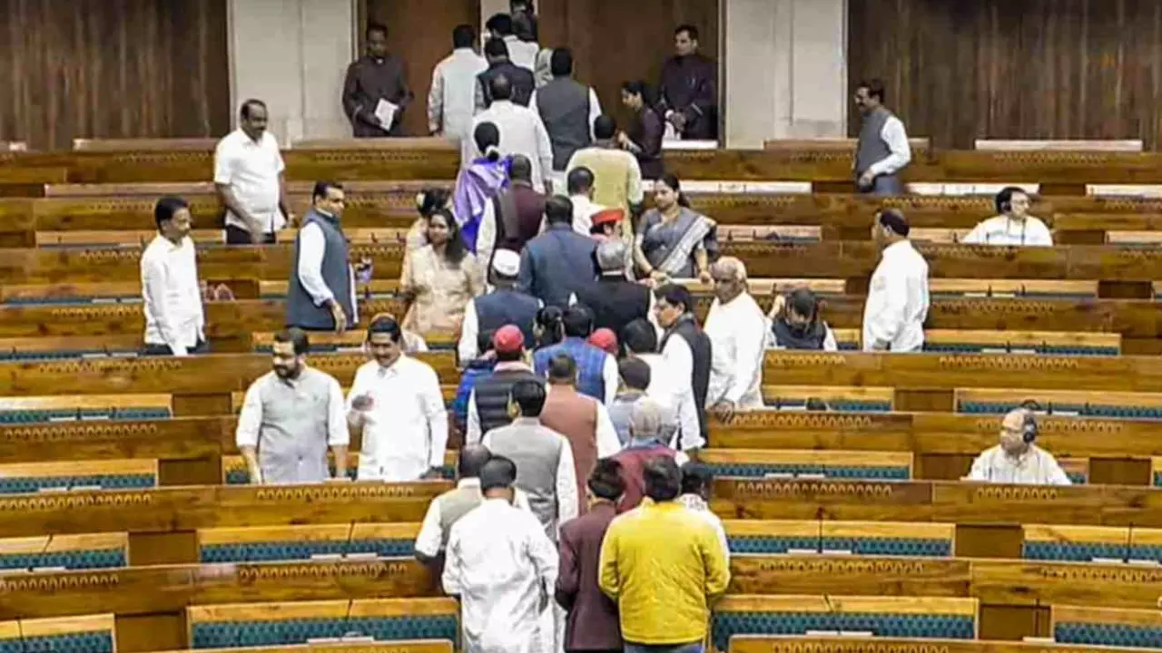 Oppn walks out during FMs Budget speech, demands Kumbh stampede statement