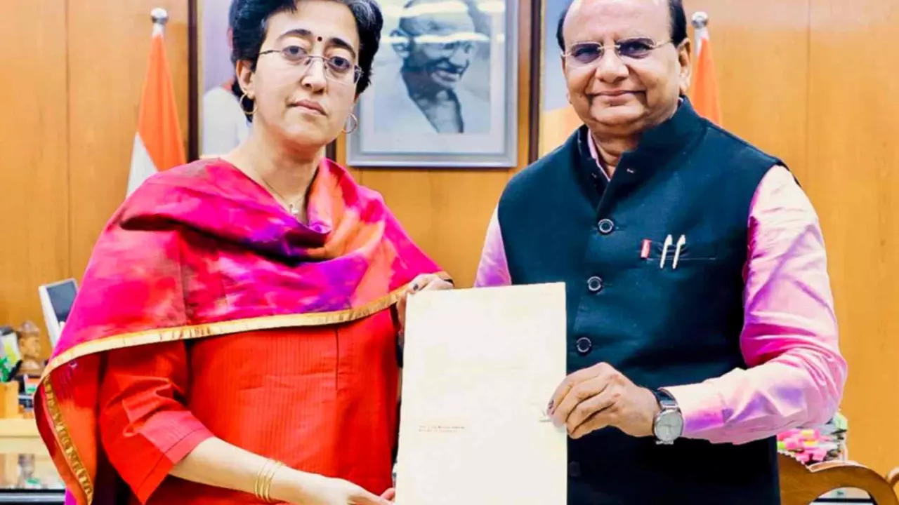 Atishi submits resignation to Delhi Lt Governor Atishi submits resignation to Delhi Lt Governor