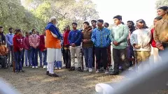 PM Modi interacting with students