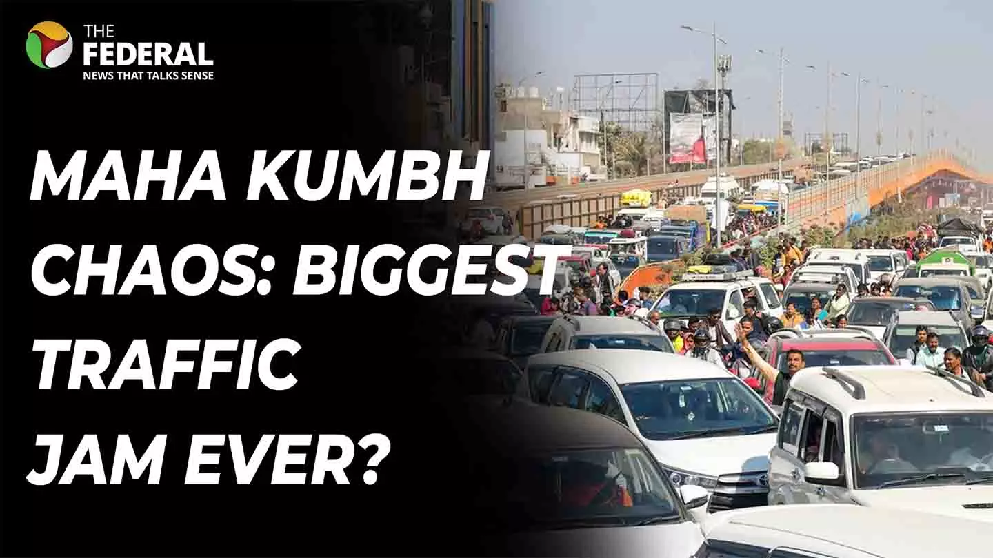 Maha Kumbh causes traffic jam in Uttar Pradesh and Madhya Pradesh