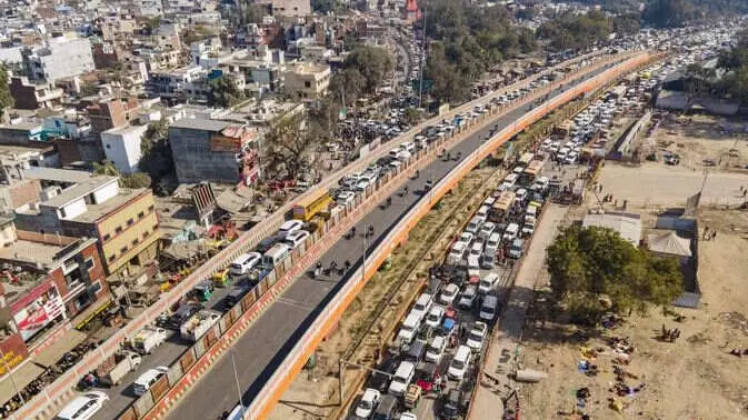 Traffic jam in Prayagraj