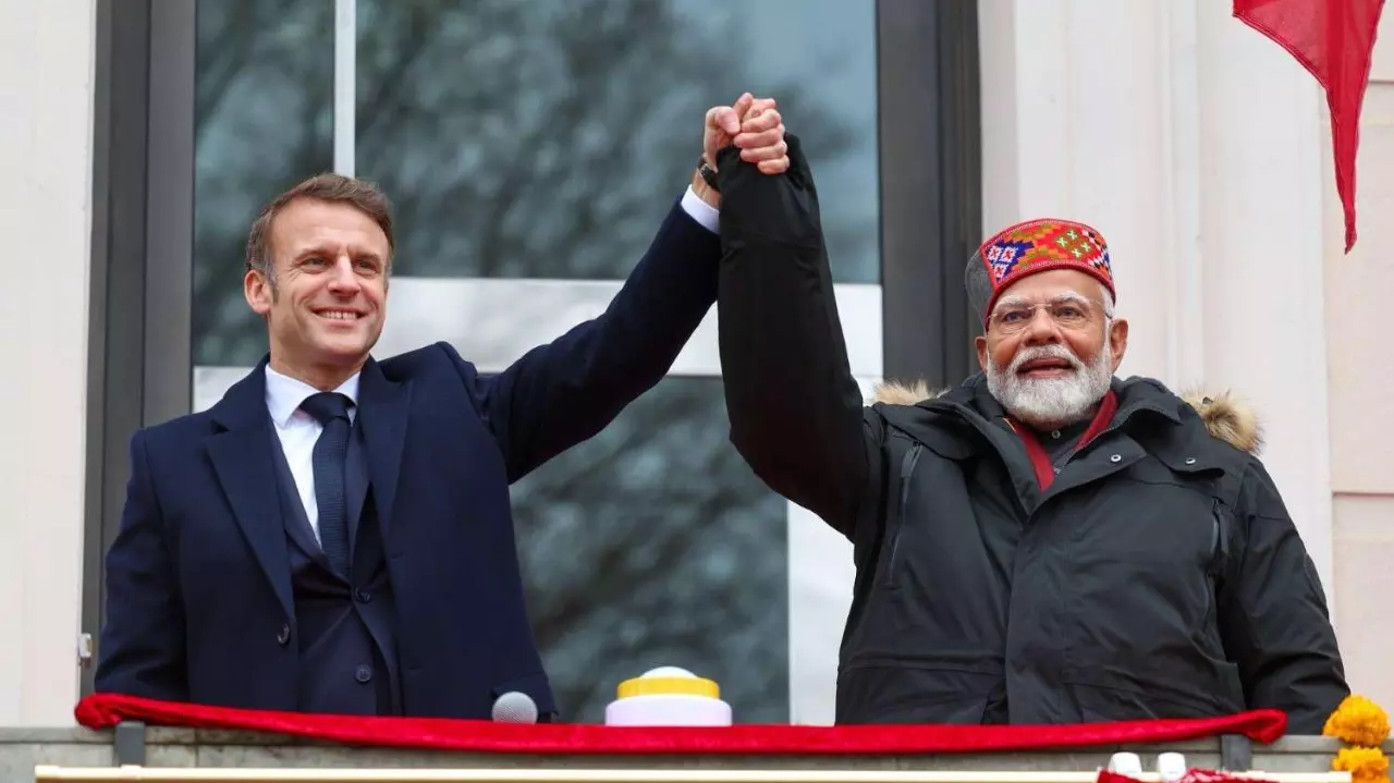 Prime Minister Narendra Modi and French President Emmanuel Macron