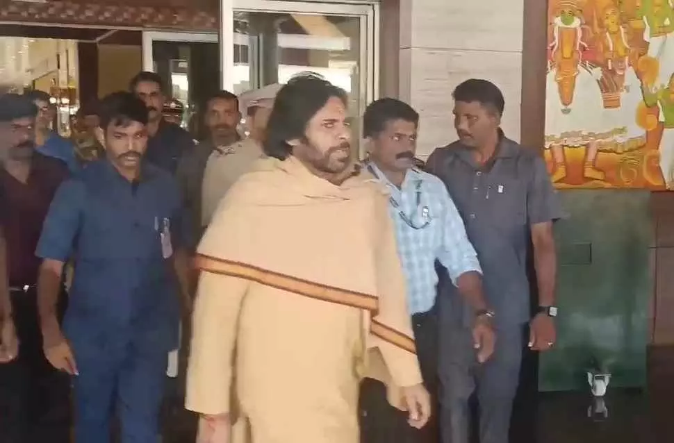 Pawan Kalyan starts temple tour in Kerala, TN to preserve Sanatana Dharma