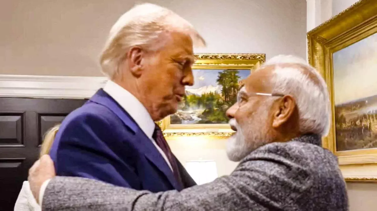 Trump and Modi in White House Trump and Modi in White House