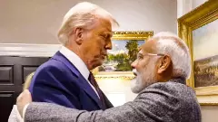 Trump and Modi in White House