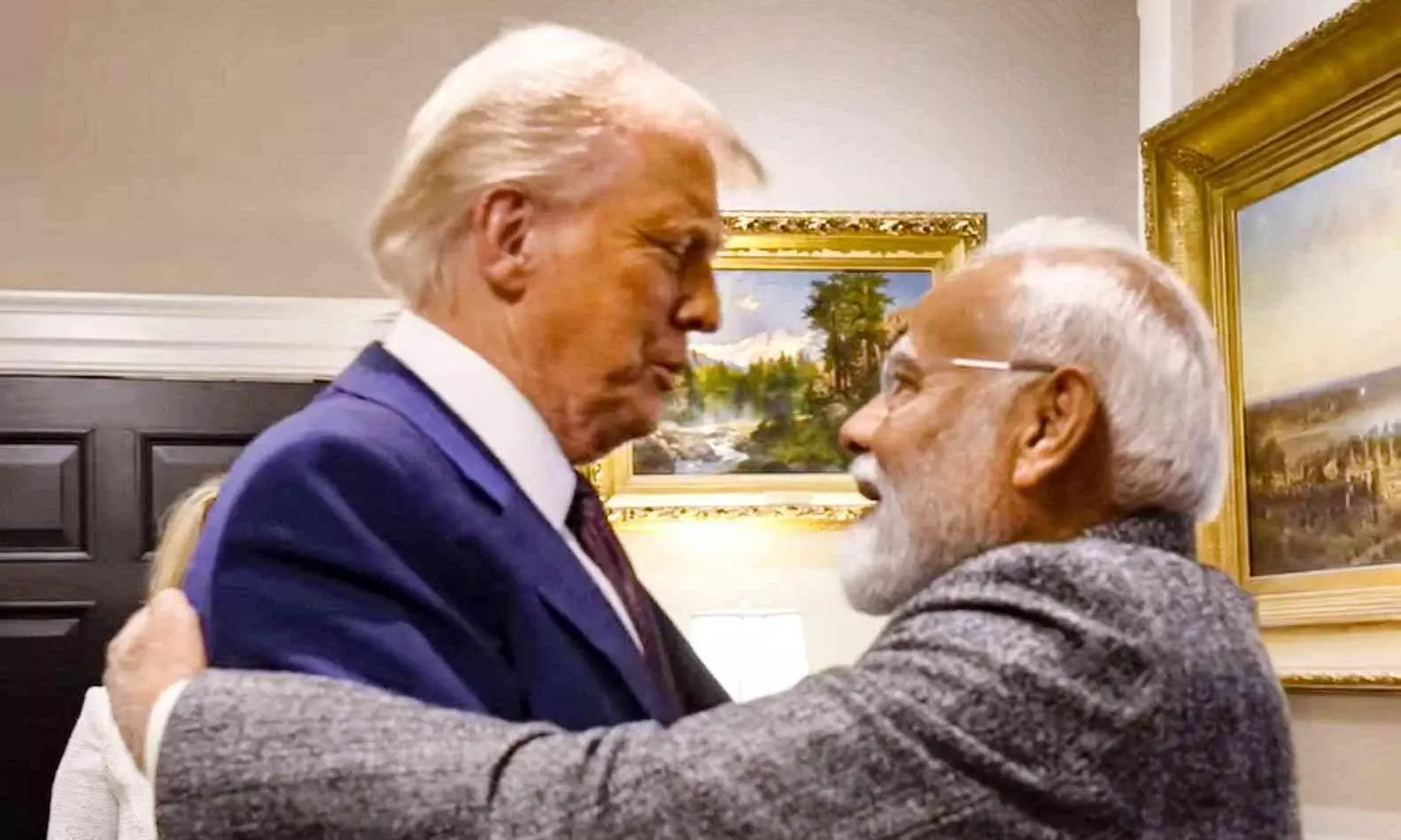 Modi and Trump in White House