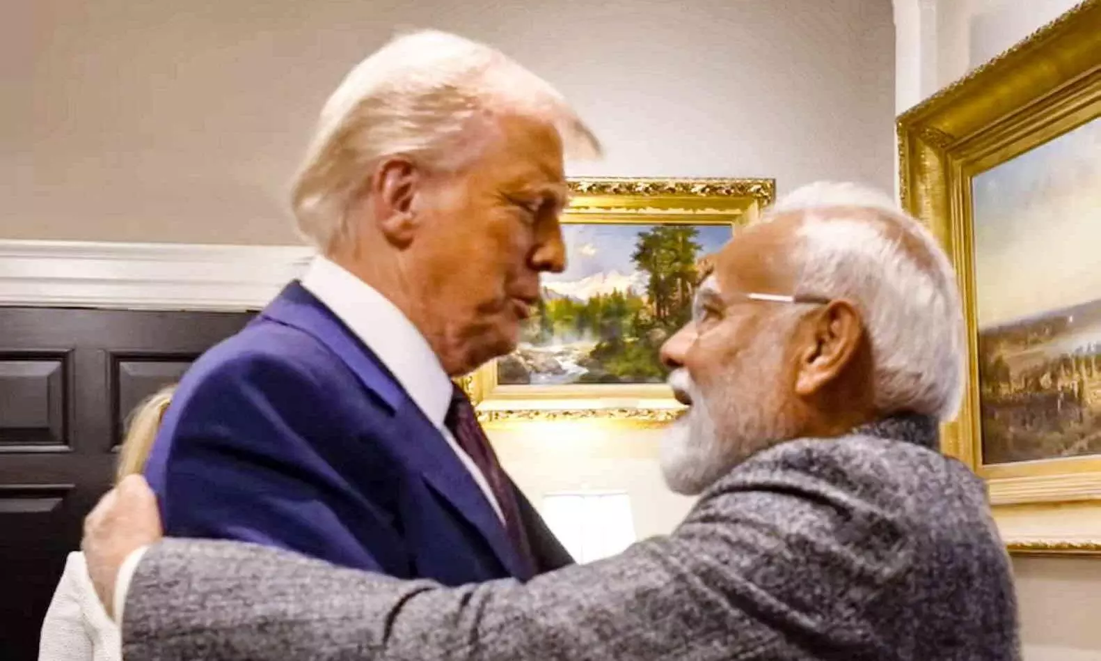 Trump and Modi in White House Trump and Modi in White House