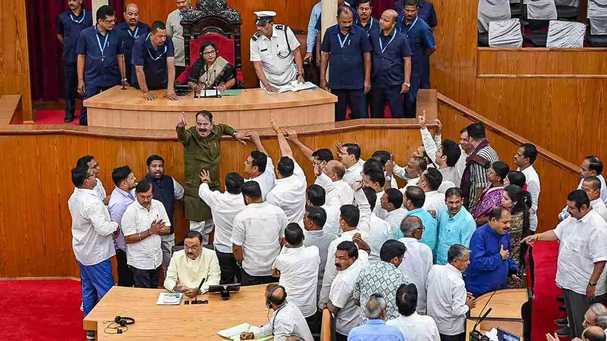 Ruckus in Odisha Assembly over farmers’ issues, Pandian’s ‘control’