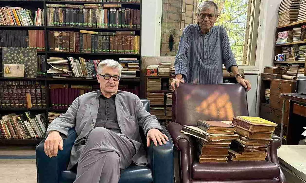 German filmmaker Wim Wenders visits Satyajit Ray’s house in Kolkata