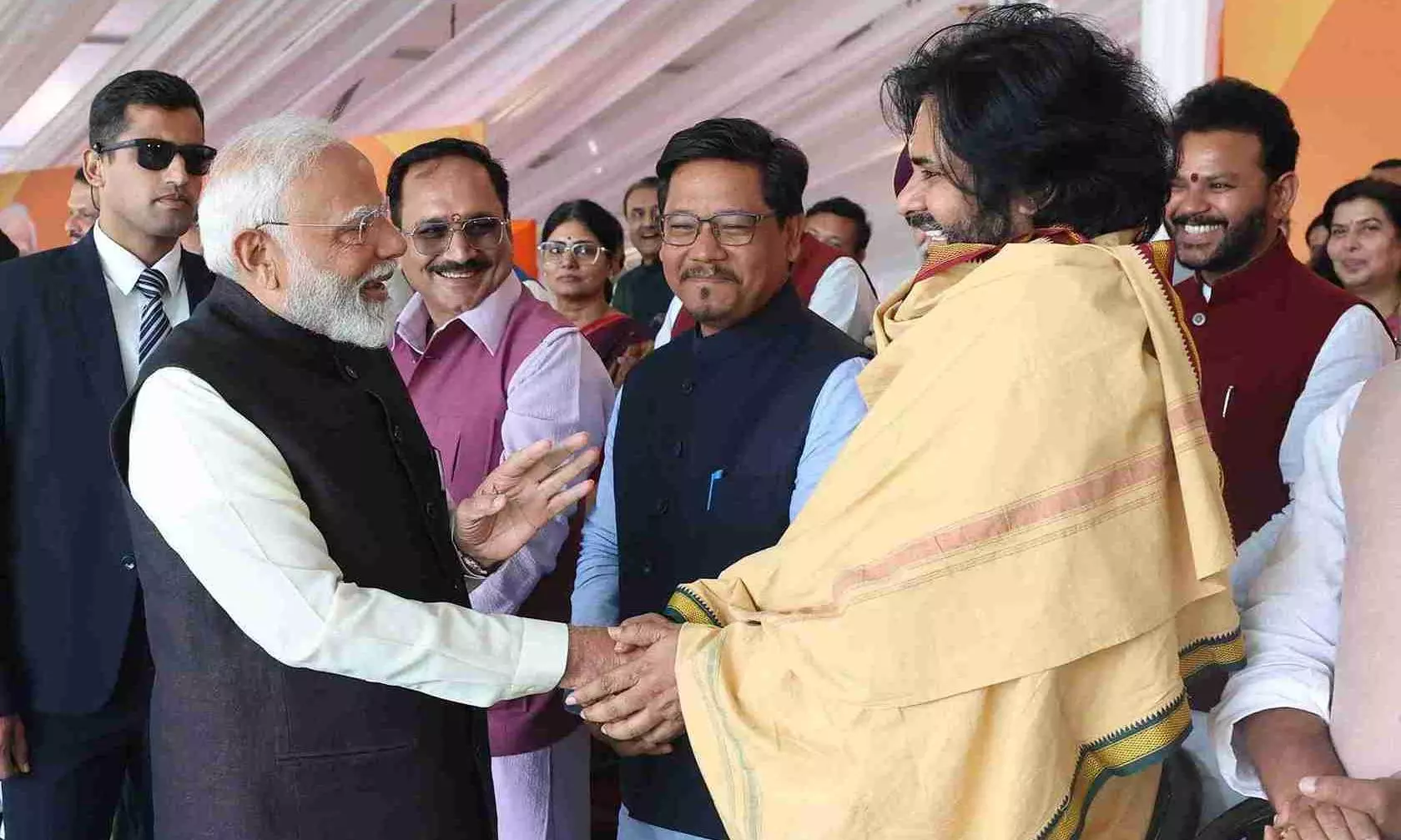 Modi shares joke with Pawan Kalyan at Delhi swearing-in; what did he say?