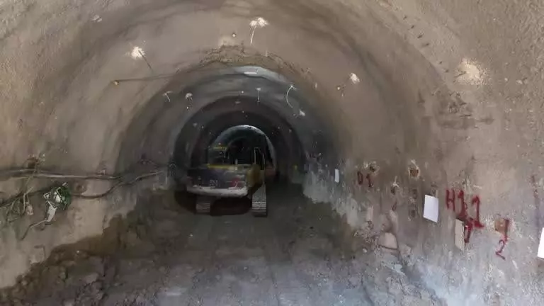 Six feared trapped as tunnel roof collapses in Telangana Six feared trapped as tunnel roof collapses in Telangana