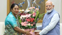 Delhi CM Rekha Gupta meets PM Modi