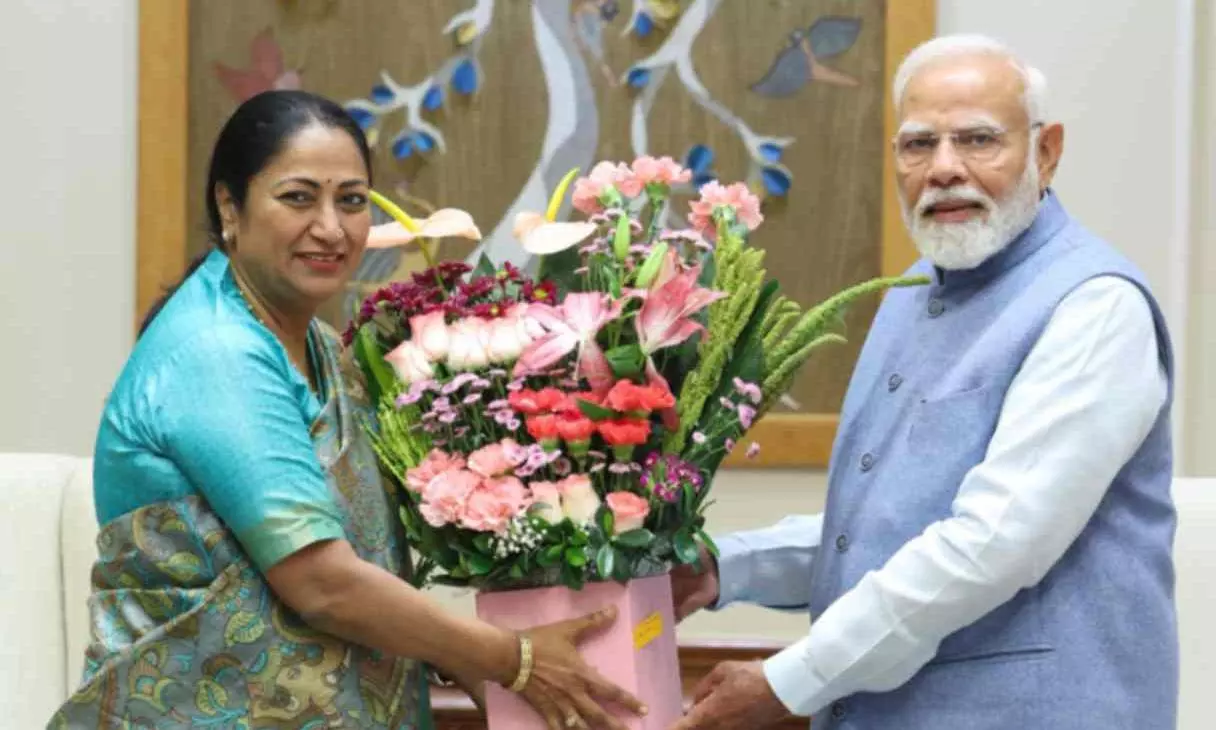 Delhi CM Rekha Gupta meets PM Modi