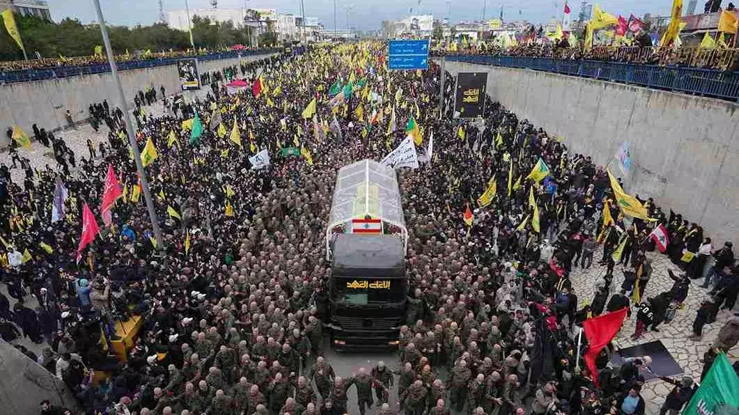 Hundreds attend Hezbollah leader Nasrallahs funeral 5 months after his killing