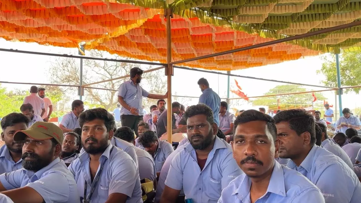 Samsung India, Workers strike
