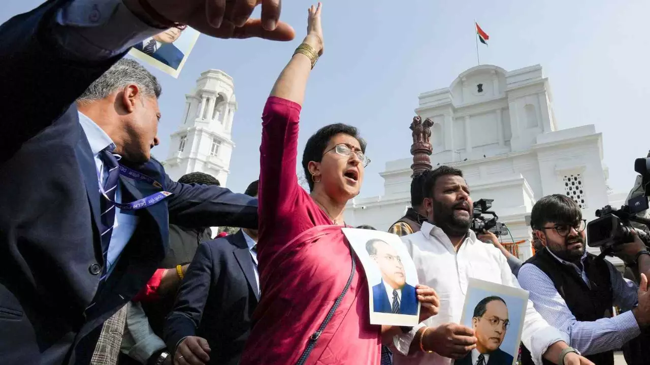 15 AAP MLAs suspended in Delhi Assembly amid CAG report showdown 15 AAP MLAs suspended in Delhi Assembly amid CAG report showdown