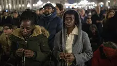 Night vigil at the Vatican