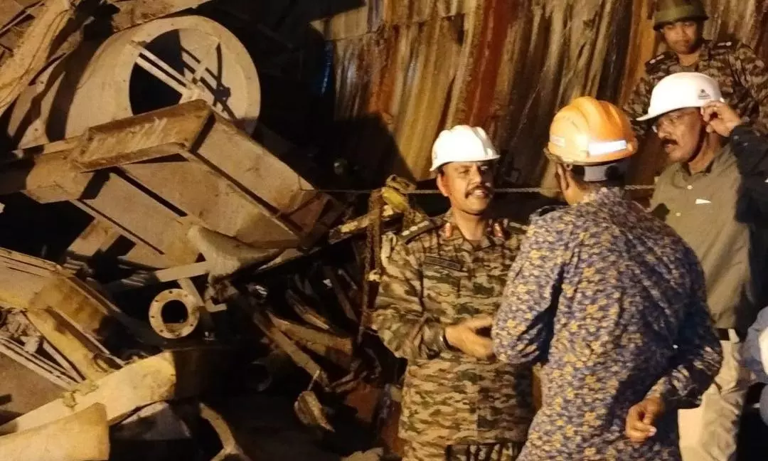 Telangana tunnel collapse: Rescuers start cutting TBM, removing obstacles