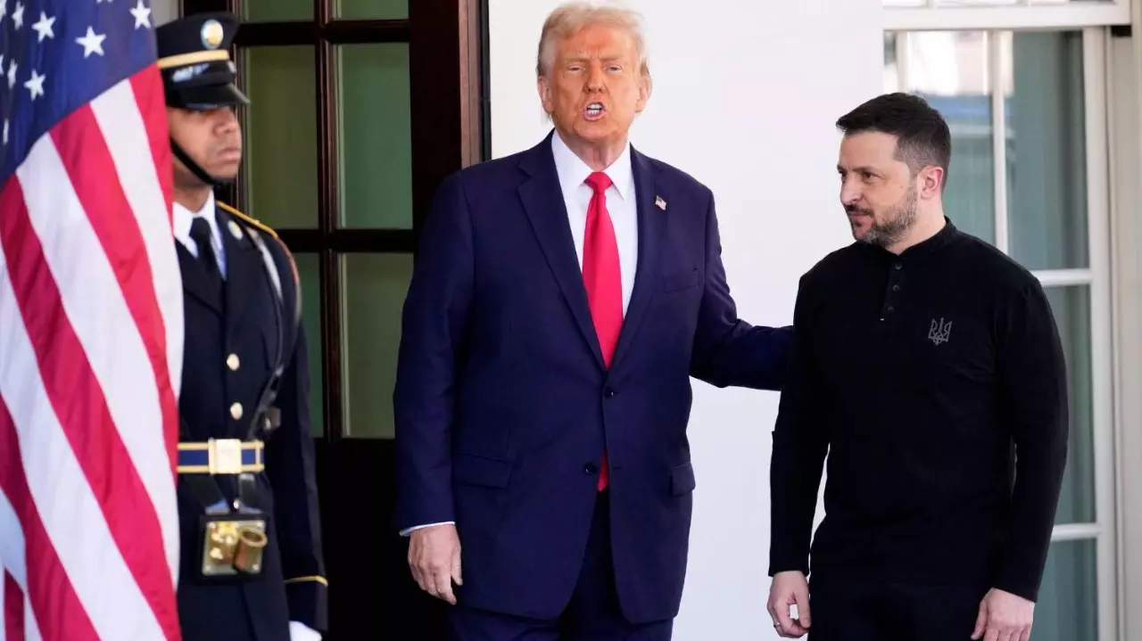 President Donald Trump welcomes Ukraine President Volodymyr Zelenskyy at the White House President Donald Trump welcomes Ukraine President Volodymyr Zelenskyy at the White House