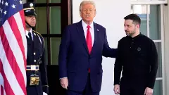 President Donald Trump welcomes Ukraine President Volodymyr Zelenskyy at the White House