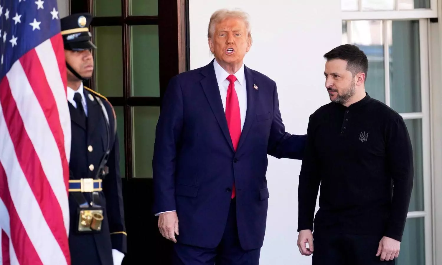President Donald Trump welcomes Ukraine President Volodymyr Zelenskyy at the White House