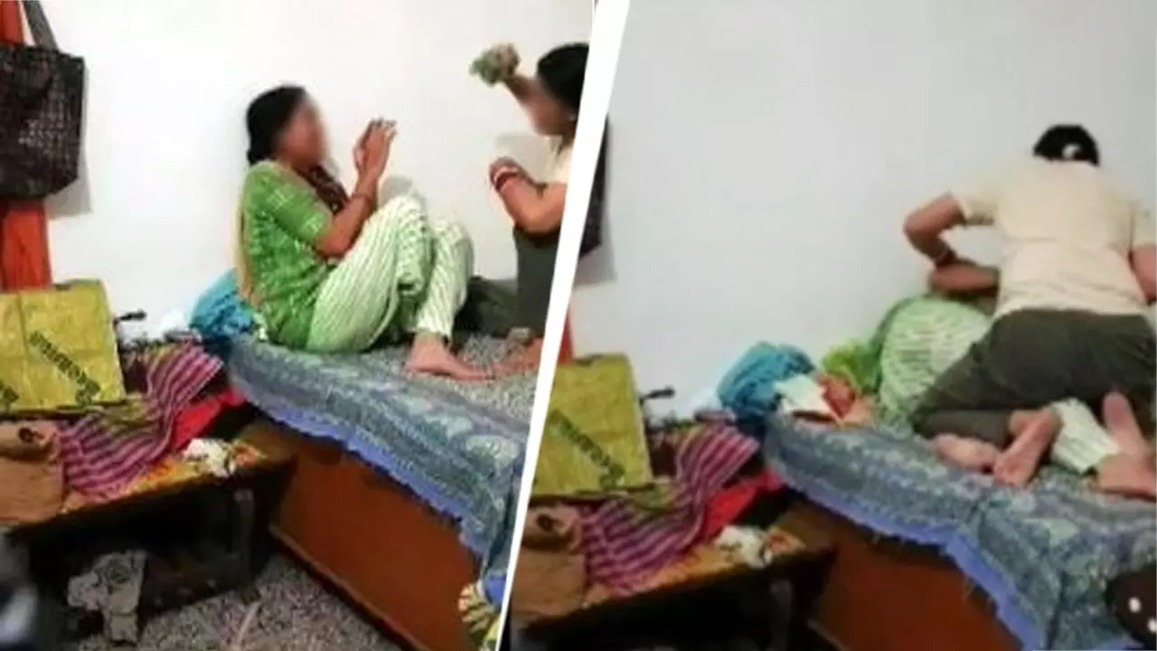 Haryana daughter brutally beats up mother in viral video