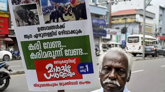 Protester in Kerala