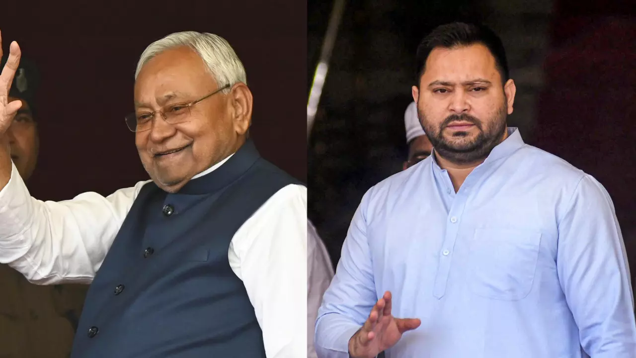 Nitish Kumar, Tejashwi Yadav Nitish Kumar, Tejashwi Yadav
