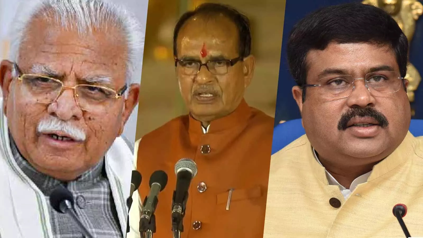 BJP, JP Nadda, ML Khattar, Shivraj Singh Chouhan, Dharmendra Pradhan