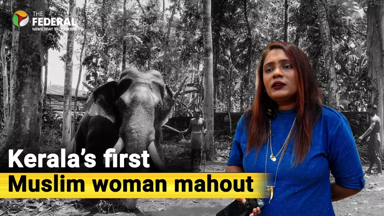 Kerala’s first Muslim woman mahout, Shabna Sulaiman