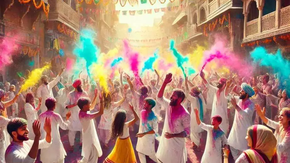 Holi celebrations