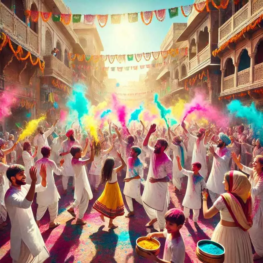 Holi celebrations