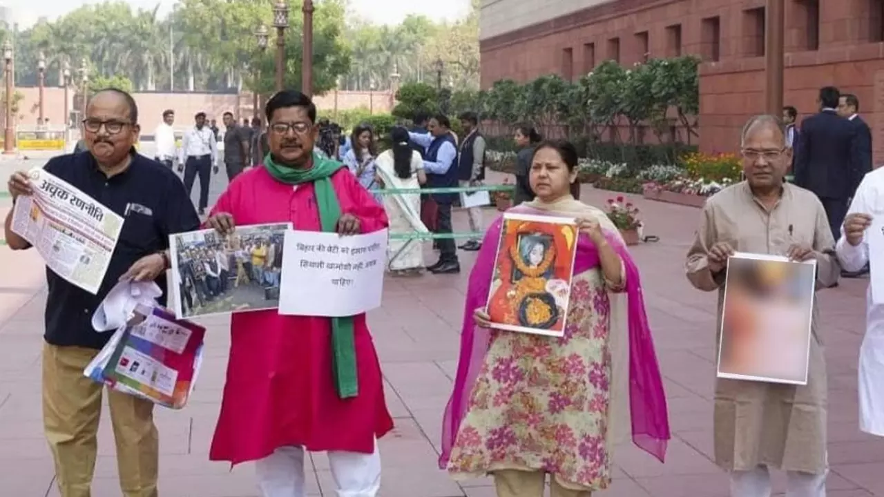 Protest over Bihar teen suicide