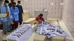 Victims of train attack in Balochistan