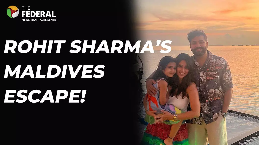 Rohit Sharma and his family at Maldives