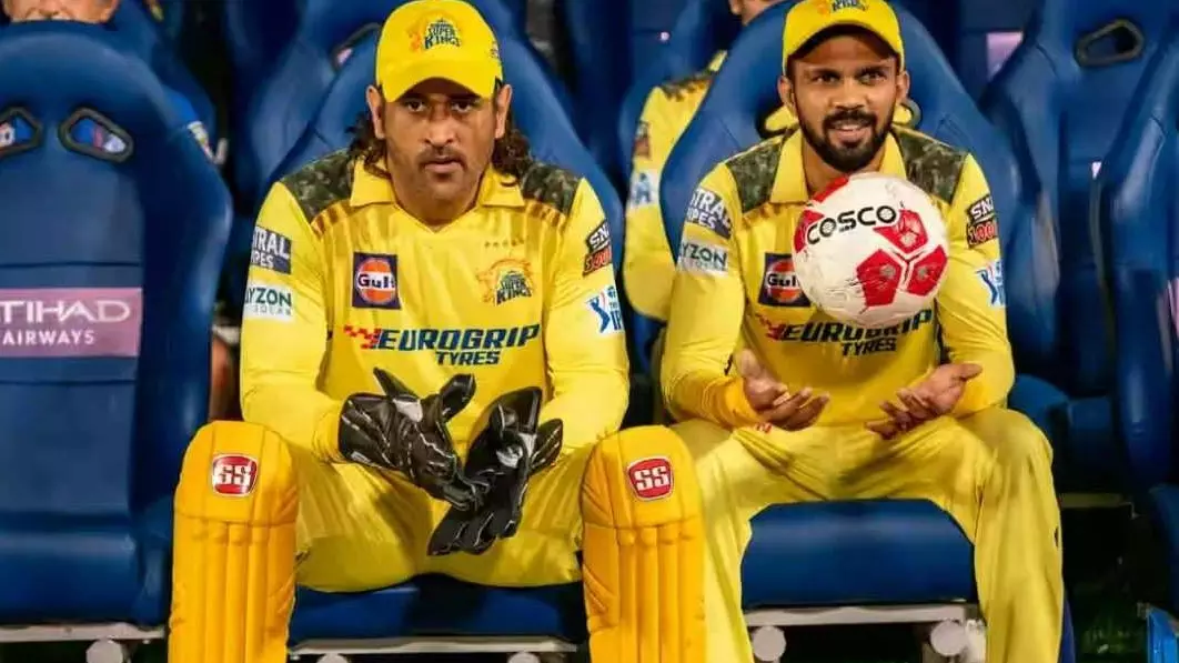 MS Dhoni and Ruturaj Gaikwad