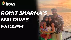 Rohit Sharma and his family at Maldives