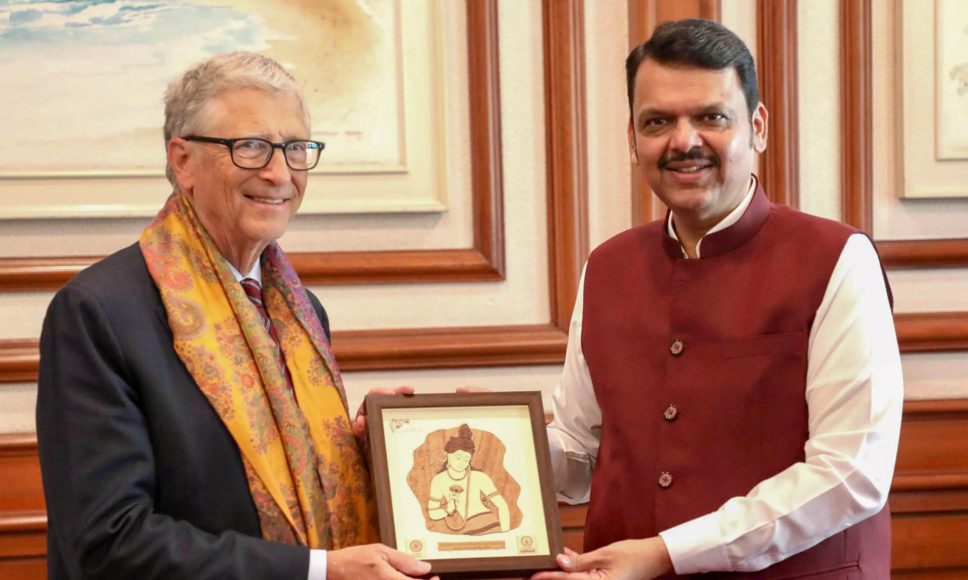 CM Fadnavis meets Bill Gates to discuss AI in agriculture, health