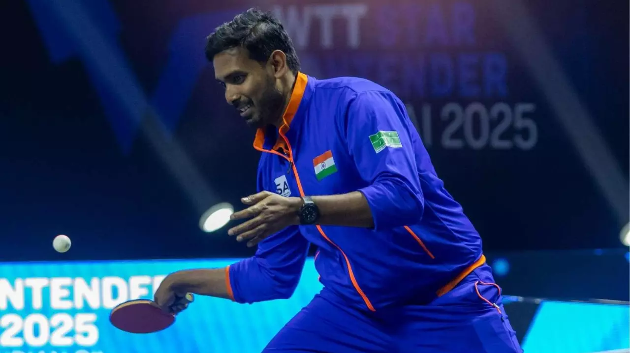 Indian table tennis legend Sharath Kamal Indian table tennis legend Sharath Kamal