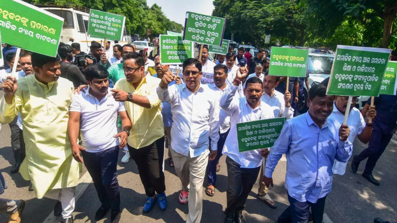 BJD MLAs sprinkle Ganga Jal to purify Odisha Assembly after police entry