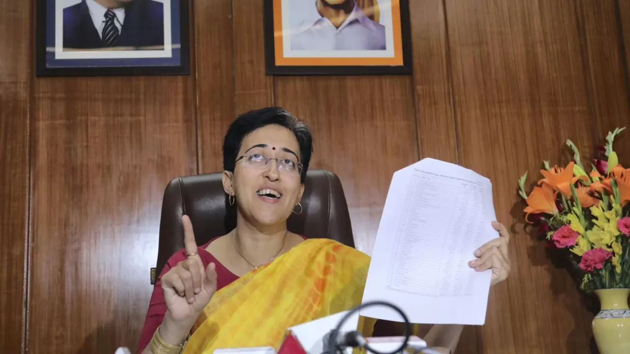 Delhi Assembly: AAP MLAs marshalled out for disruption of proceedings Delhi Assembly: AAP MLAs marshalled out for disruption of proceedings