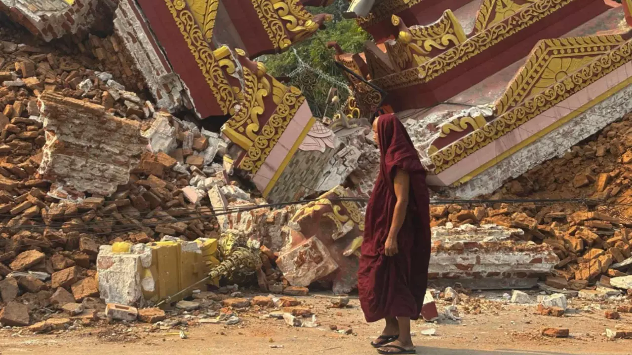 Smell of death permeates Myanmar cities after quake kills over 1,600