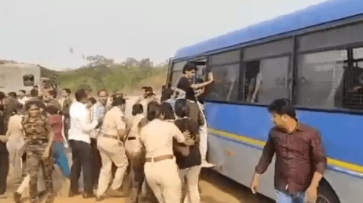 Hyderabad University protest Hyderabad University protest